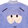 Purple And White Varsity Towelie Jacket