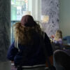 A Family Affair Joey King Blue Varsity Bomber Jacket