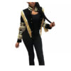 Americas Got Talent S19 Dee Dee Simon Golden Tassel Striped Jacket