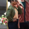 Beverly Hills Cop Axel F Jane Foley Taylour Paige Bomber Jacket