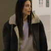 Danger in the Dorm Bethenny Frankel Shearling Leather Jacket