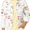 Grand-Crew-S02-Noah-Koles-Echo-Kellum-White-Print-Jacket