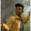 Jurassic World Chaos Theory 2024 Darius Bowman Yellow Puffer Jacket