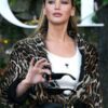 Leopard Print Jennifer Lawrence Fur Coat