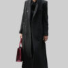 Leslie Bibb Black Coat