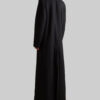 Leslie Bibb Wool Trench Black Coat