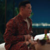 Loot Season 2 Nicholas Joel Kim Booster Floral Red Shirt Jacket