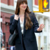 Materialists 2024 Dakota Johnson Black Blazer