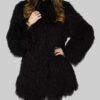 Rachel Zoe Women Black Fur Jacket