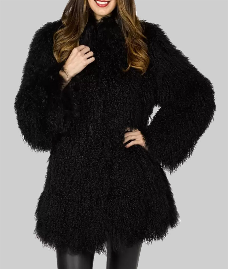 Rachel Zoe Women Black Fur Jacket