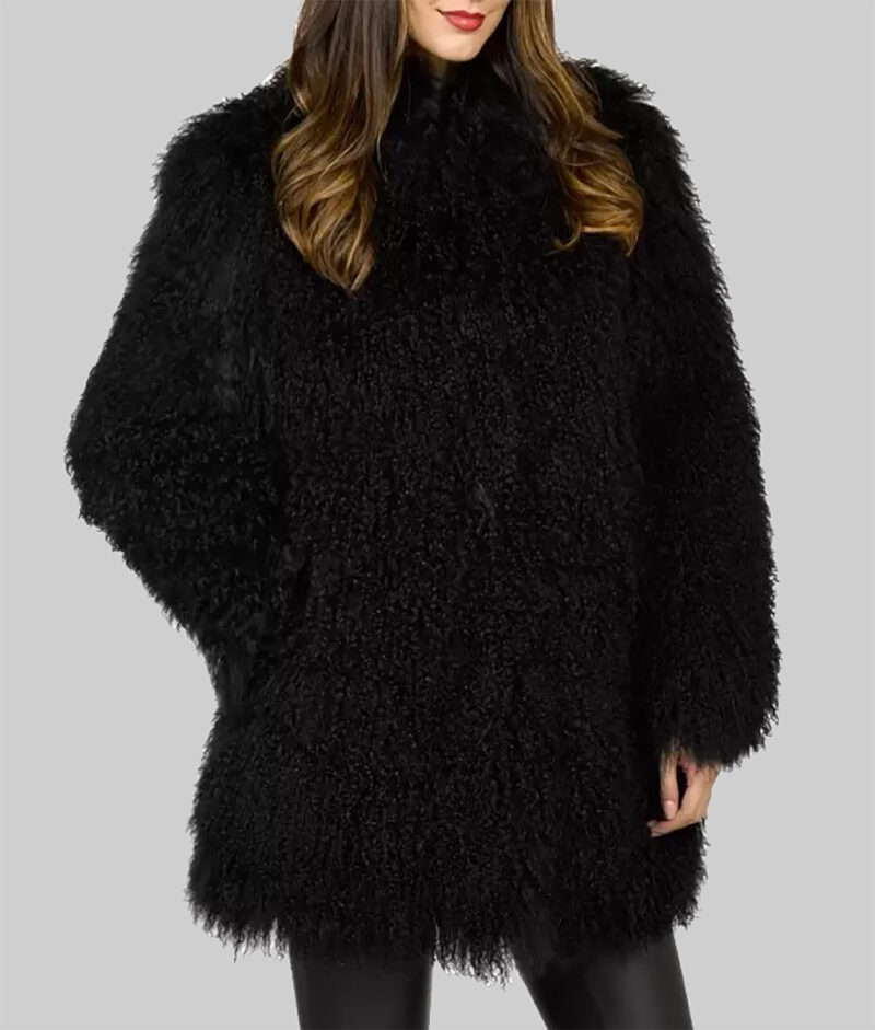 Rachel Zoe Women Fur Black Jacket