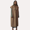 Reunion 2024 Jasmine Park Jamie Chung Sleeveless Brown Coat