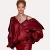 Rihanna-Cozies-Fenty-Hair-Launch-Party-Oversized-Leather-Jacket