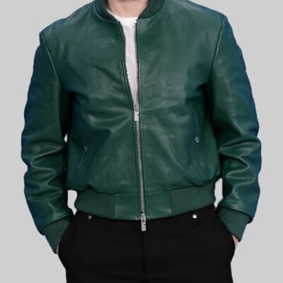 Sebastian Stan Green Bomber Jacket
