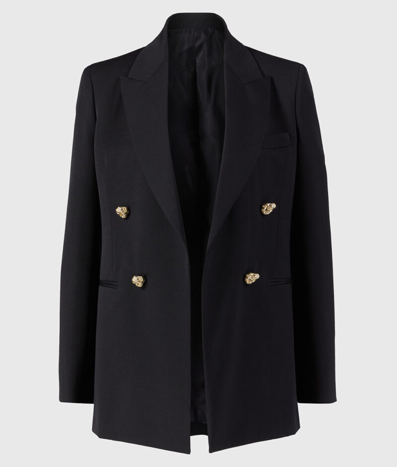 Taylor Swift Black Wool Oversized Blazer