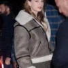 Taylor Swift Brown Shearling Jacket
