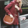 Taylor Swift Burgundy Duffle Coat