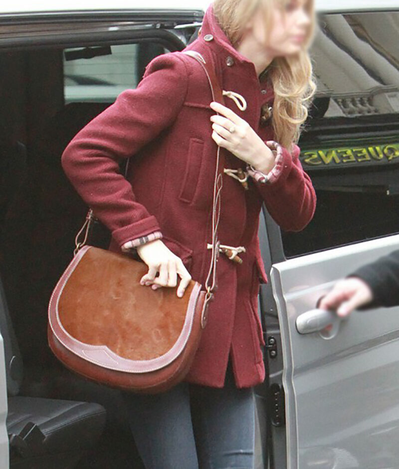 Taylor Swift Burgundy Duffle Coat