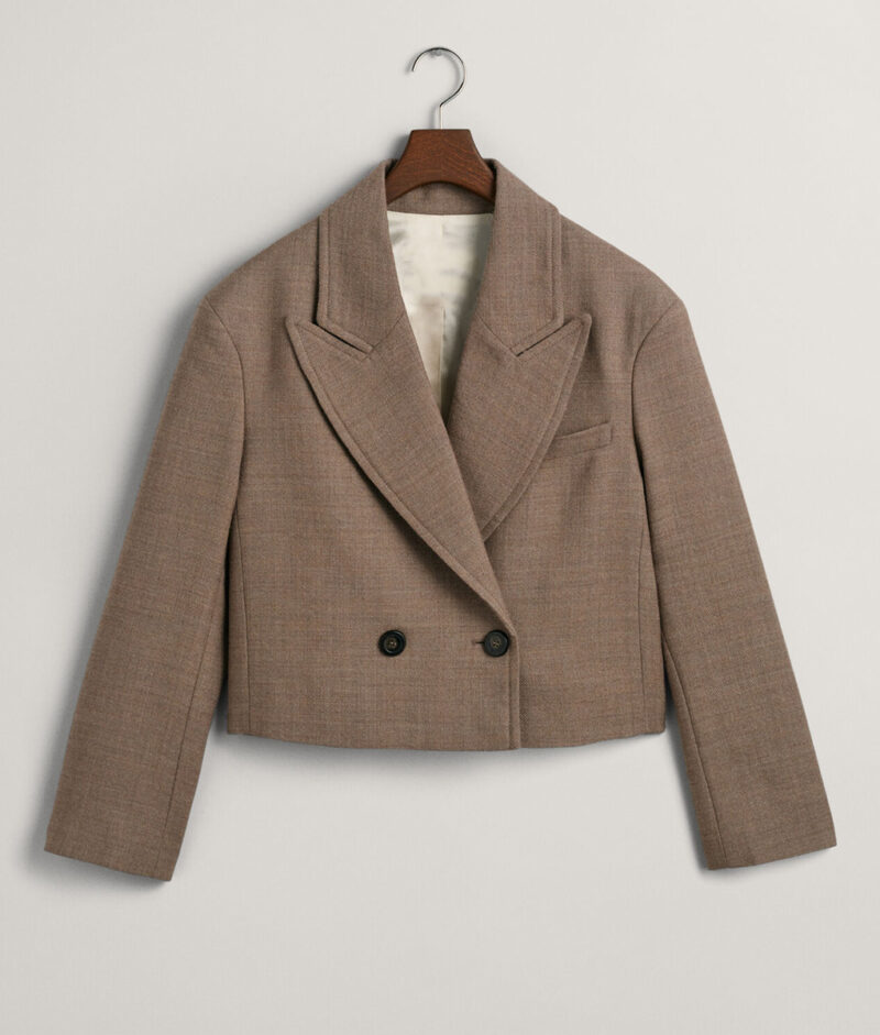 Taylor Swift Crop Brown Blazer