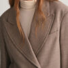 Taylor Swift Cropped Brown Blazer