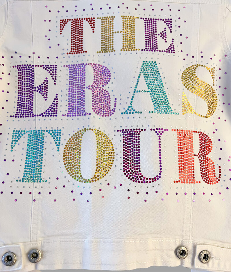 Taylor Swift Eras Tour White Denim Jacket