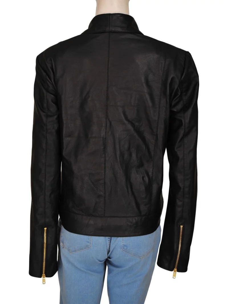 Taylor Swift Motorcycle Real Leather Black Jacket