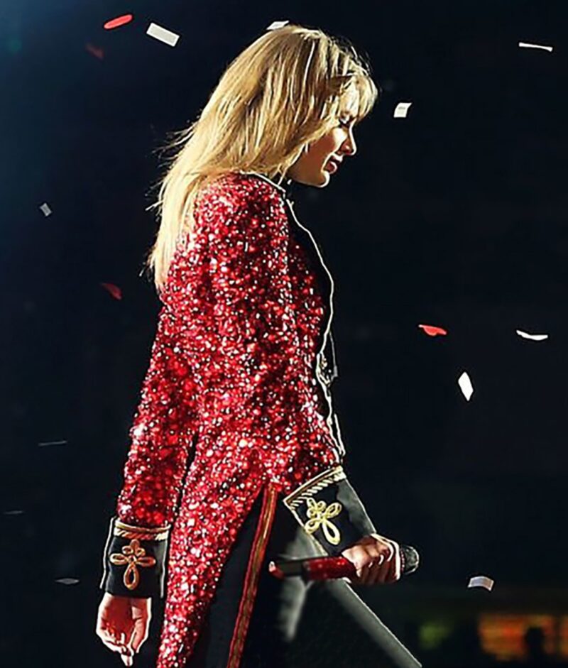 Taylor Swift The Red Tour Sequin Red Coat