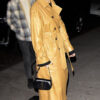 Taylor Swift Zero Bond Brown Leather Coat