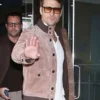 The Drew Barrymore Show 2024 Glen Powell Suede Jacket