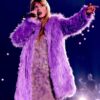 The Eras Tour Taylor Swift Purple Fluffy Coat