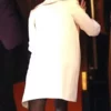 The Penguin Season 01 Sofia Falcone Cristin Milioti White Trench Coatt