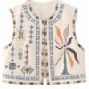 The Today Show Melissa Garcia White Embroidered Vest