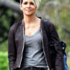 The Union 2024 Roxanne Hall Halle Berry Brown Leather Jacket