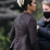 The Union 2024 Roxanne Hall Halle Berry Leather Jacket
