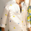 The Valley Jesse Lally Lemon & Umbrella White Shirt