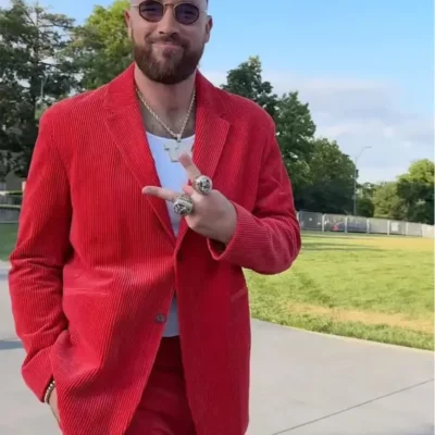 Travis Kelce Ring Ceremony Suit