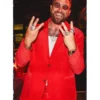 Travis Kelce Super Bowl Ring Ceremony 2024 Red Suit