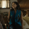 Trigger Warning 2024 Parker Jessica Alba Blue Vest