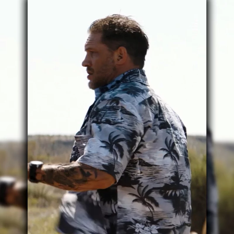 Venom The Last Dance Eddie Brock Tom Hardy Blue Grey Shirt