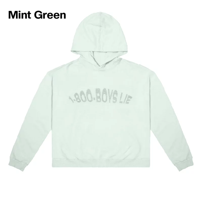1-800-Boys-Lie Mint Green Hoodie