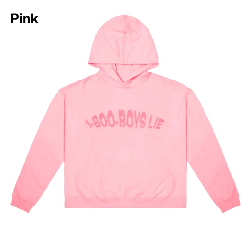 1-800-Boys-Lie Pink Hoodie