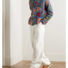 Claim to Fame Season 03 Frankie Jonas Blue Floral Embroidered Jacket
