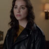 Cruise Ship Murder 2024 Olivia Skye Coyne Black Leather Jacket