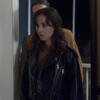 Cruise Ship Murder 2024 Olivia Skye Coyne Black Leather Jacket