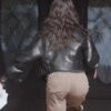Cruise Ship Murder 2024 Olivia Skye Coyne Black Leather Jacket