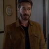 Cruise Ship Murder 2024 Ryan Carnes Brown Suede Leather Jacket