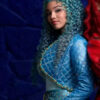 The Rise Of Red Chloe Malia Baker Blue Quilted Cropped Jacket