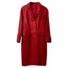 Emily In Paris Emily Cooper Red Leather Coat
