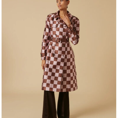 Emily In Paris S04 Checkered Coat