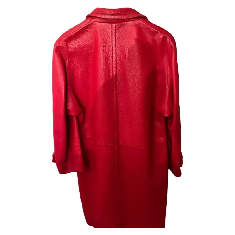 Emily In Paris S04 Emily Cooper Lily Collins Red Leather Coat